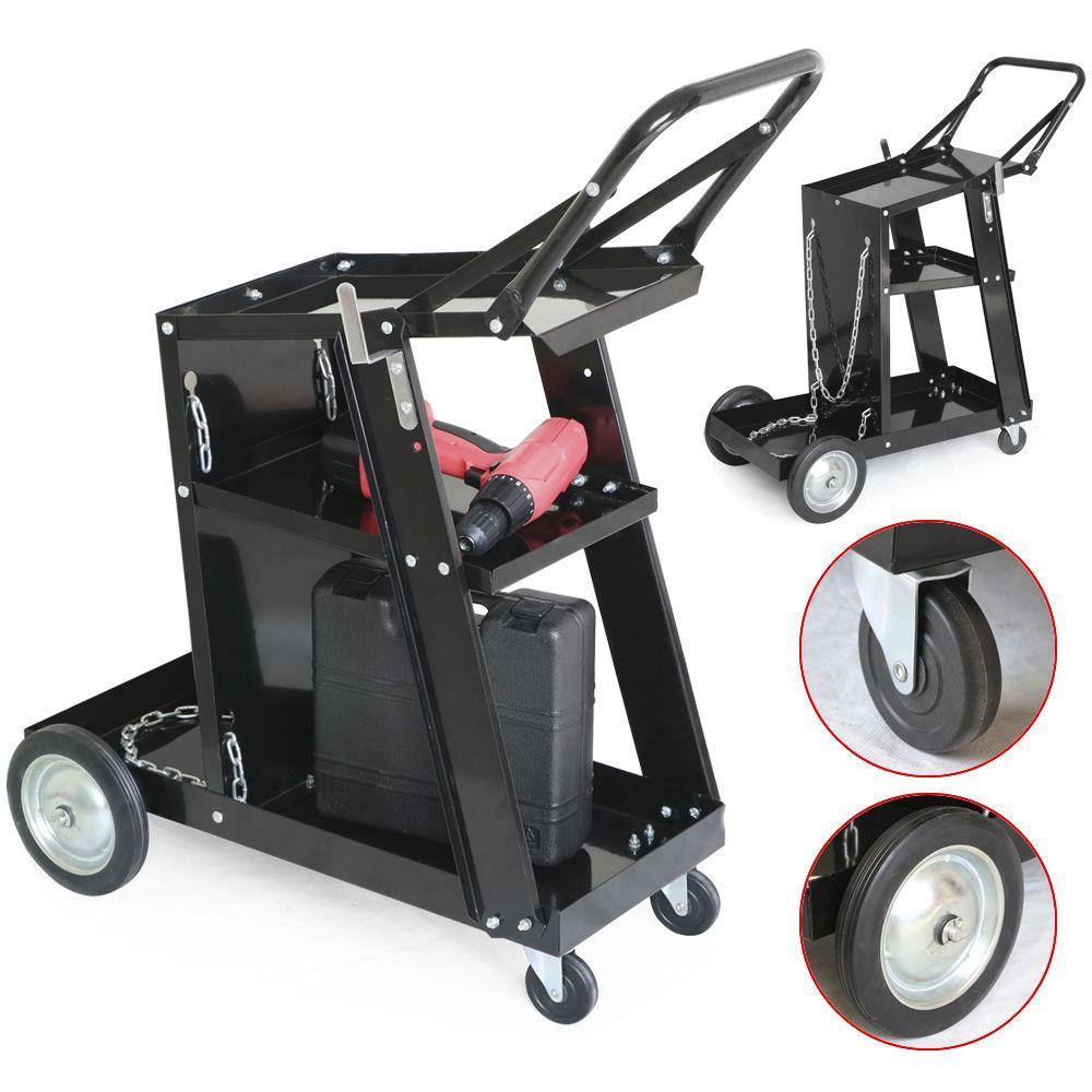 

Welder Welding Cart Plasma Cutter MIG TIG ARC Universal Storage Tanks Profession
