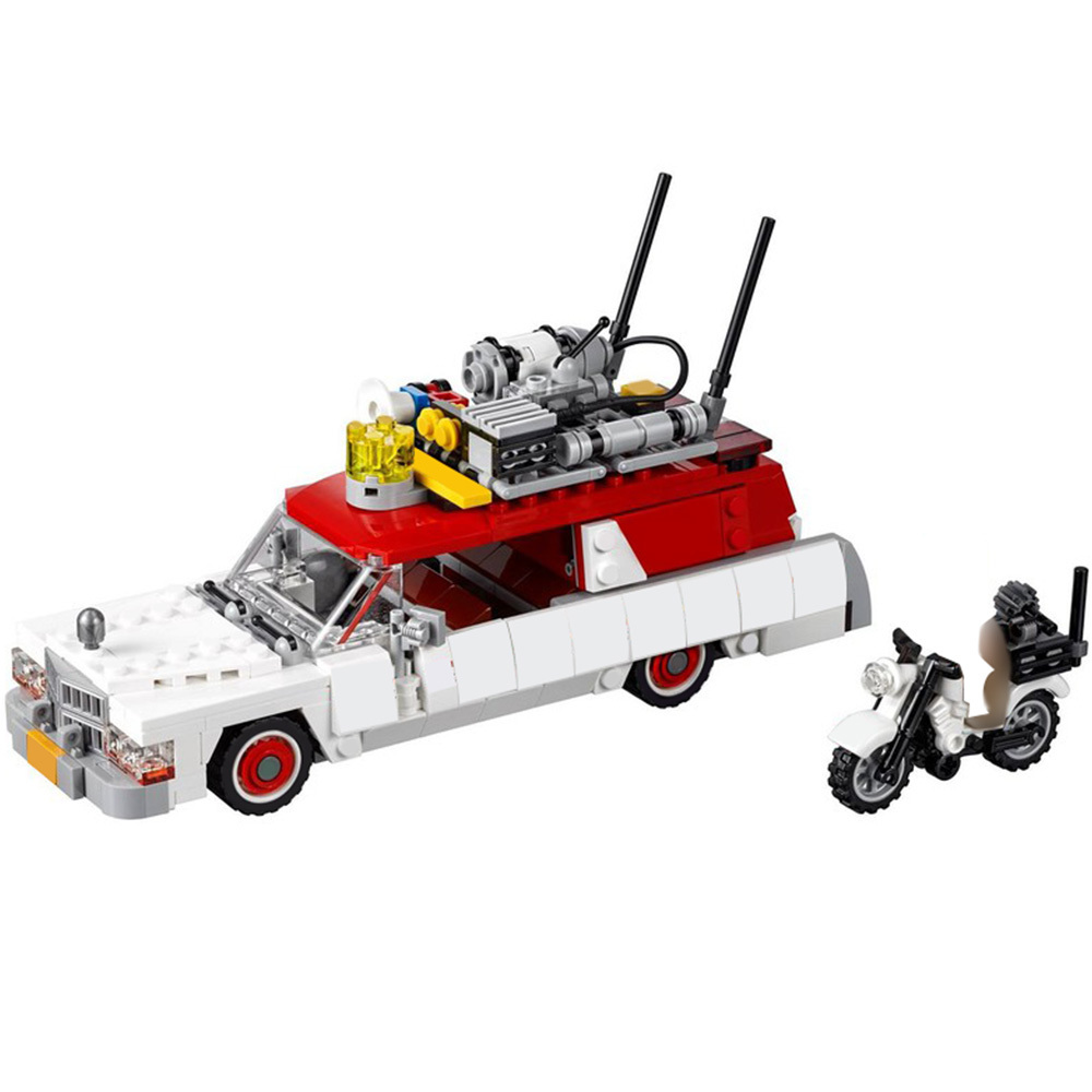 

MOC 75828-1 Bricks Toys Ecto- 1 & 2 Movie Car Set Building Blocks DIY Toy Brick Christmas Gifts For Kid Compatible 16032 Toys Q1126