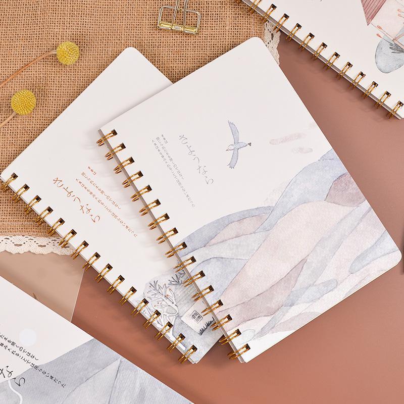 

Notebook simple student A5 thickened coil Ben stationery Korea small Fresh Notepad1