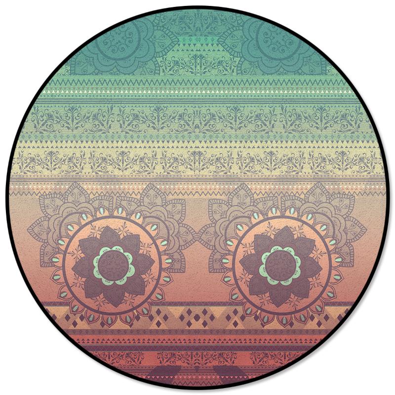 

Mandala Print Round Carpets for Kids Room Big Area Rug Floor Mat For Bedroom Living Room Home Decor, As pic