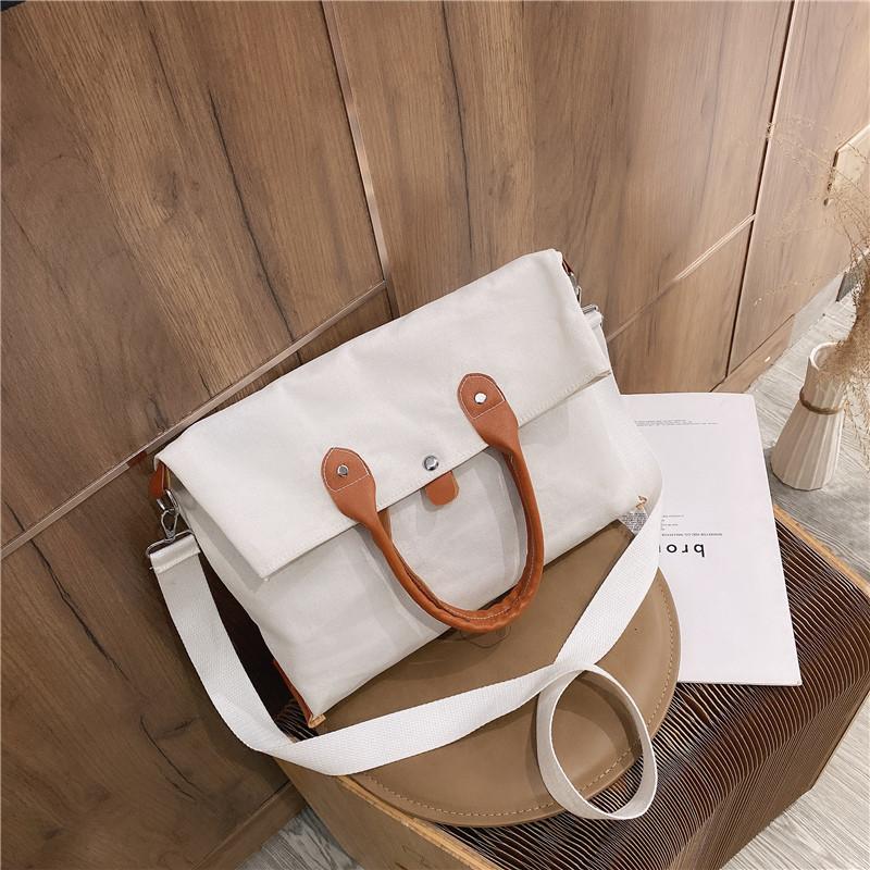 

Large capacity One Shoulder Messenger Bag solid color women's Tote Bag
