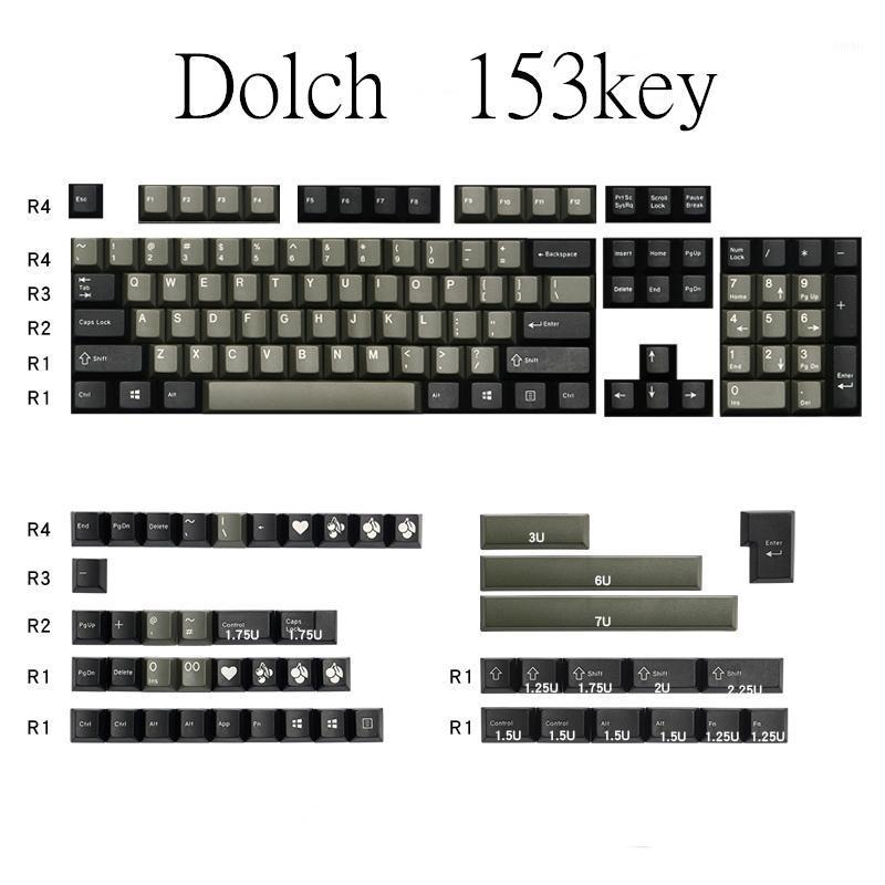 

Enjoypbt keycap ABS material dolch two-color injection mechanical keyboard available 153 key cherry height1