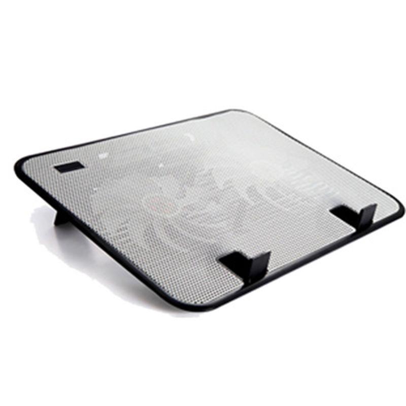 

Metal Panel Dual Fan Notebook Cooler Silent Laptop Cooling Pad Stand for 14\" PC