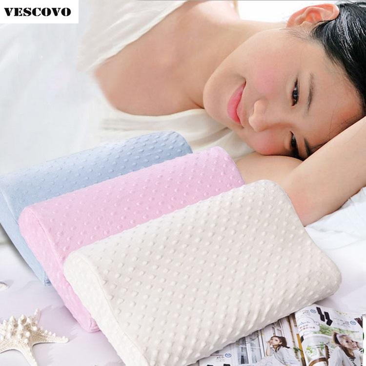 

Slow Rebound Memory Foam Neck Pillow Three Colors Bedding Health Care Neck Pillow