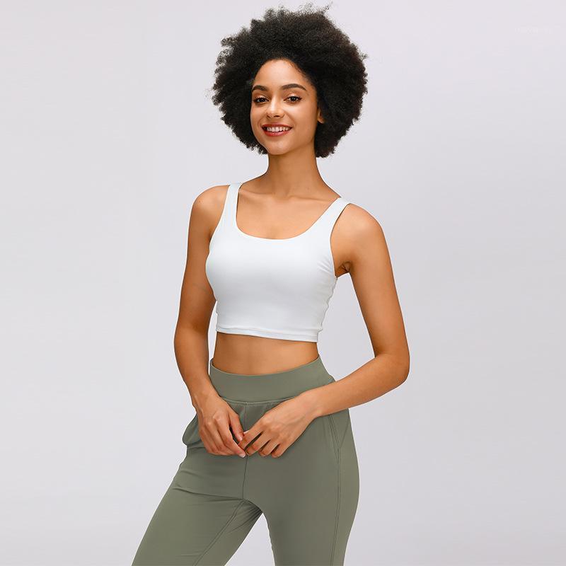 

Women Back Irregular Sports Bra with Breast Pad Proof Back Running Yoga Fitness Underwear womens workout tops1, Black