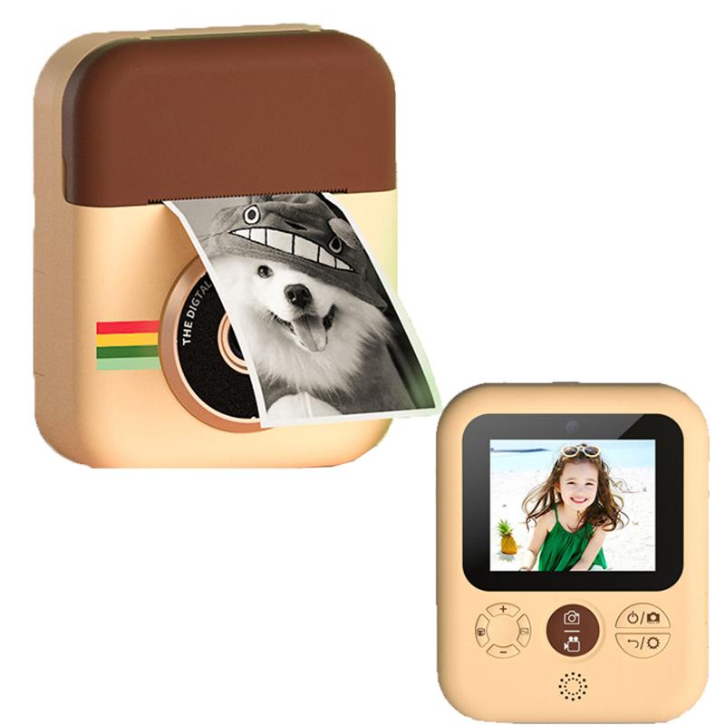 

Children Camera Instant Print Camera For Kids 1080P Digital With 3 Rolls Photo Papers Child Toys For Birthday Gift