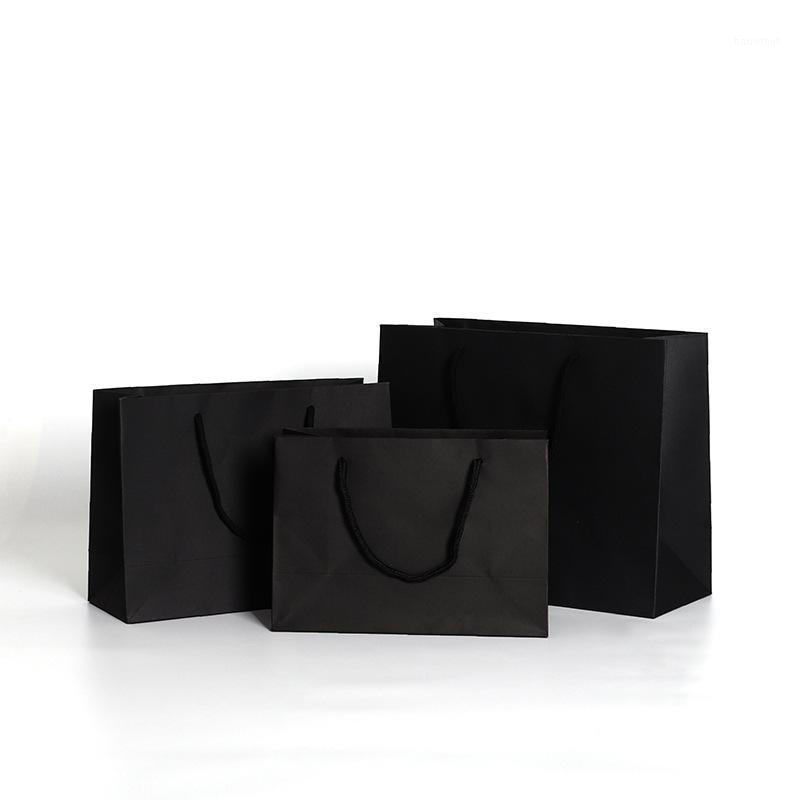 

New Recyclable 3 Colors High Quality Kraft Paper Bag With Handles Party Gift Tote Bags Shopping Paper Bag1