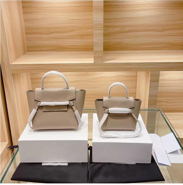 

Totes Celin Brand tote bag women Shoulder Bags Genuine Calfskin Handbags Luxury Designers Belt Pico handbag Full package With box, Black