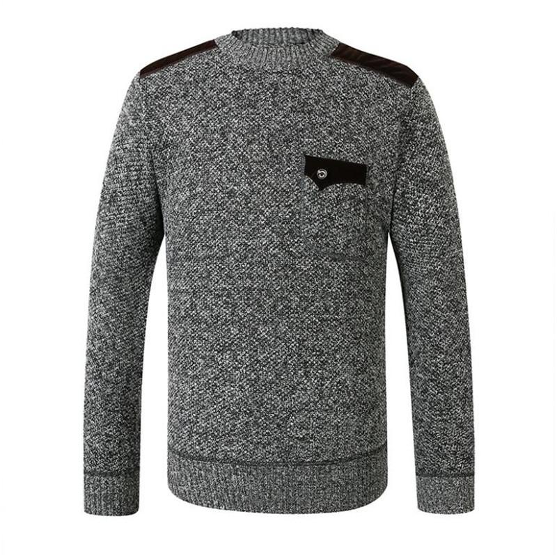 

New winter Fashion Sweater Mens Pullovers Slim Knitwear O-Neck Autumn Korean Casual Clothing Male, Blue