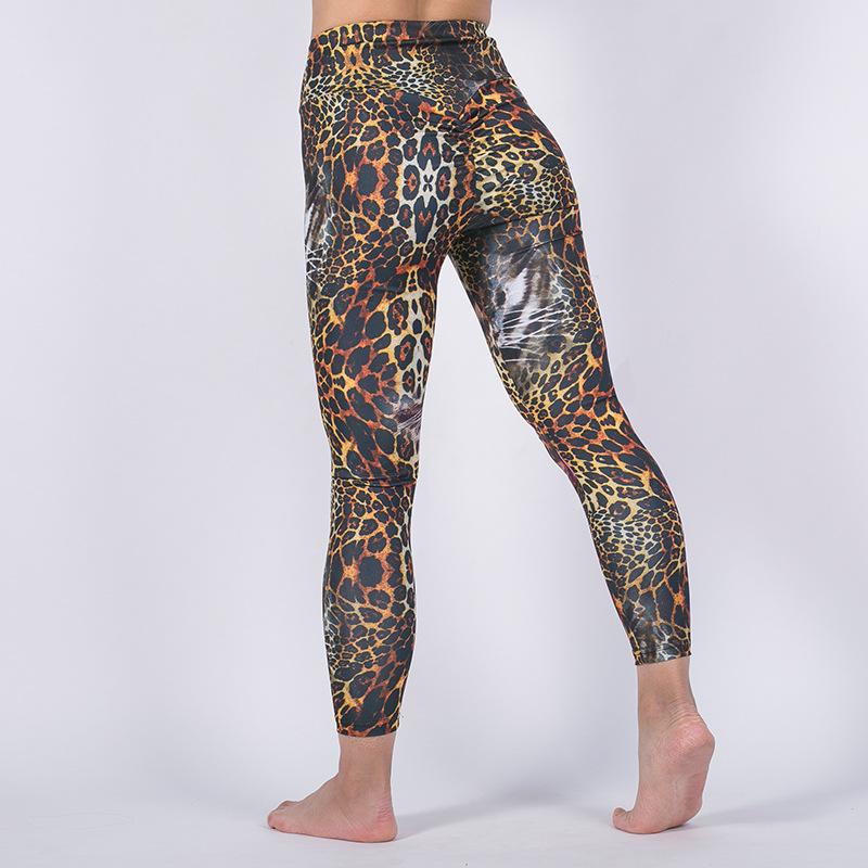 

Meaning&Sasso Women Spandex Leopard Print Yoga Leggings Fitness Pants Running Pants Workout Trousers jogging Tight Sweatpants