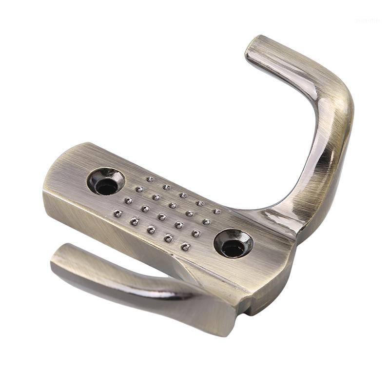 

Wall Mounted Dual Hooks Zinc Alloy Hook For Kichen Bedroom Bath Hats Coat Towel Rack Vintage Bronze Color Hanger1