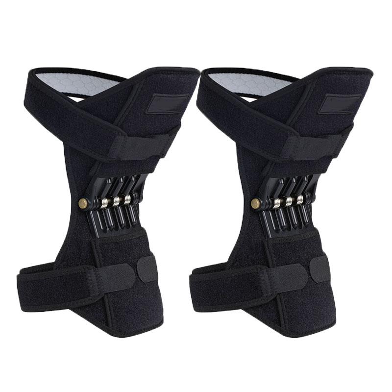 

1 Pair Joint Support Knee Pads Breathable Non-slip Power Lift Joint Support Knee Pads Powerful Rebound Spring Force, Black