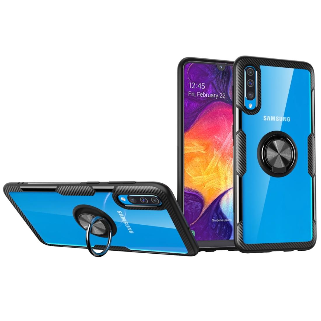 

Transparent TPU Protective Case with 360 Degree Magnetic Rotation Holder For Galaxy A50