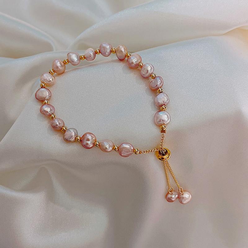 

Vintage Luxury Pearl Bracelet For Woman Fashion 1Pcs Bracelet Classic Gold Chain 2020 Jewelry Anniversary Gift