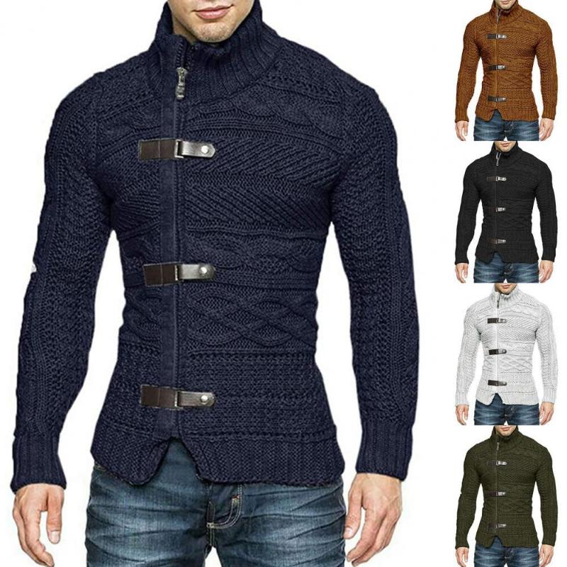 

Men's Sweaters Fashion Autumn Winter Men Sweater Coat Stretchy Stylish Acrylic Fiber Casual Loose Slim Fit Knitting Thick Clothes, White;black