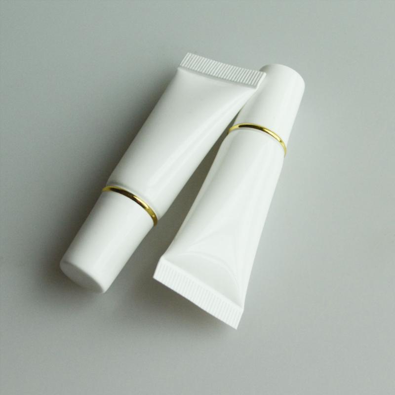 

50 pcs Spiral Flat Cap Bottle 5ml Empty Portable Travel Tube White Hose Lotion Bottle Cosmetic Container