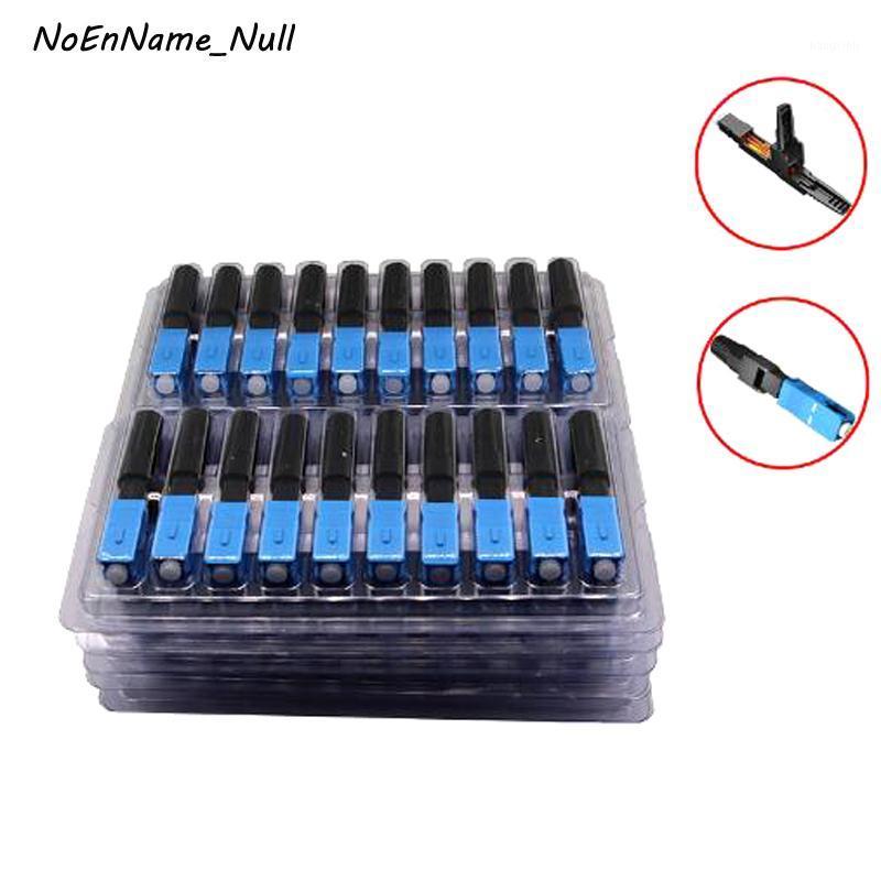 

100PCS Fast Connector SC UPC Fiber Optic Single Mode Wiring Cable Quick Connector Embedded Optical Cold Connection FTTH Tool kit1