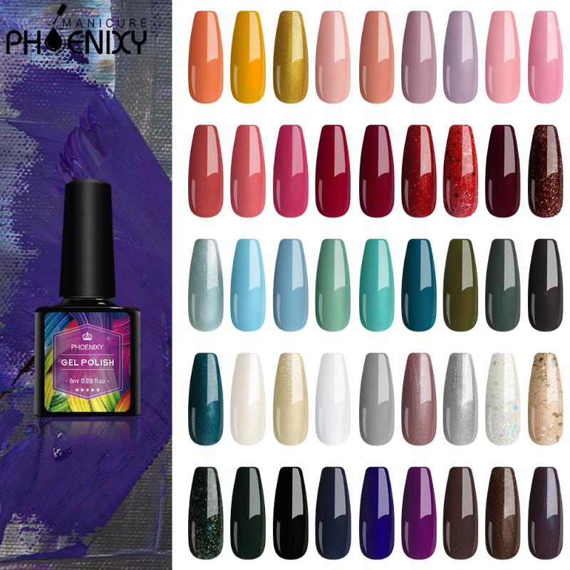 

PHOENIXY 8ML Gel Nail Polish Nude Nail Polish Without Lamp Base And Top Coat For Gel All For Nails Design Varnish, 068