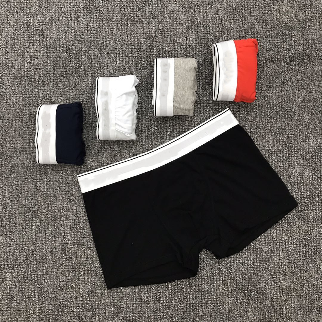 

High Quality Boxer Underwear Shorts For Men Fashion Cotton Sexy Underwear Casual Short Breathable Male Underpants Shorts, Black