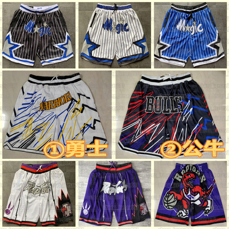 

Mens Bulls Golden State Warriors Stitched Basketball Shorts Magic Just Basketball Shorts Don Raptors Mitchell&Ness, Black