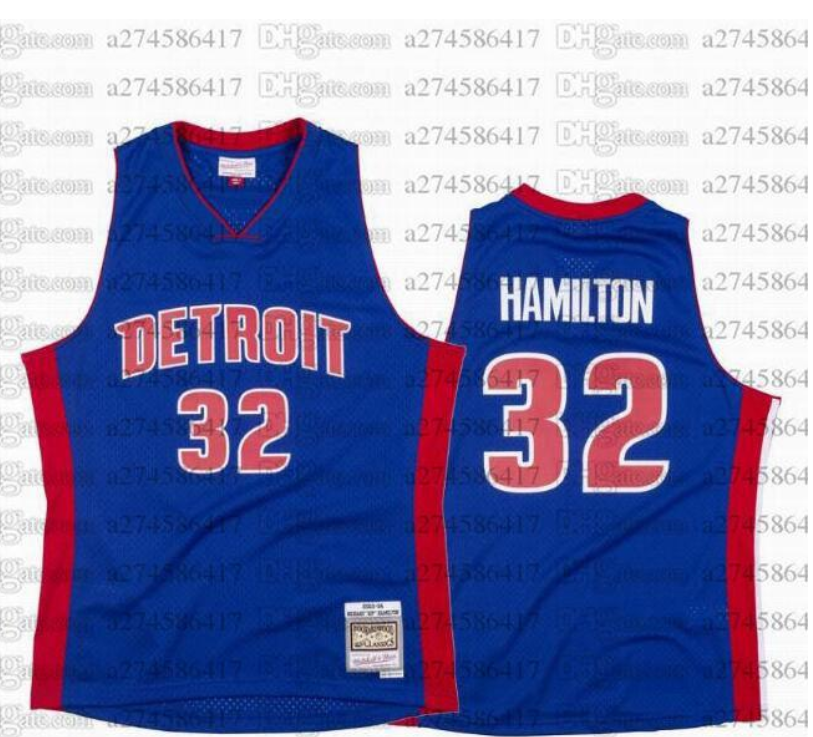 

Men women youth basketball jerseys 32 Richard Hamilton 2003-04 Hardwoods Classics retro Jersey