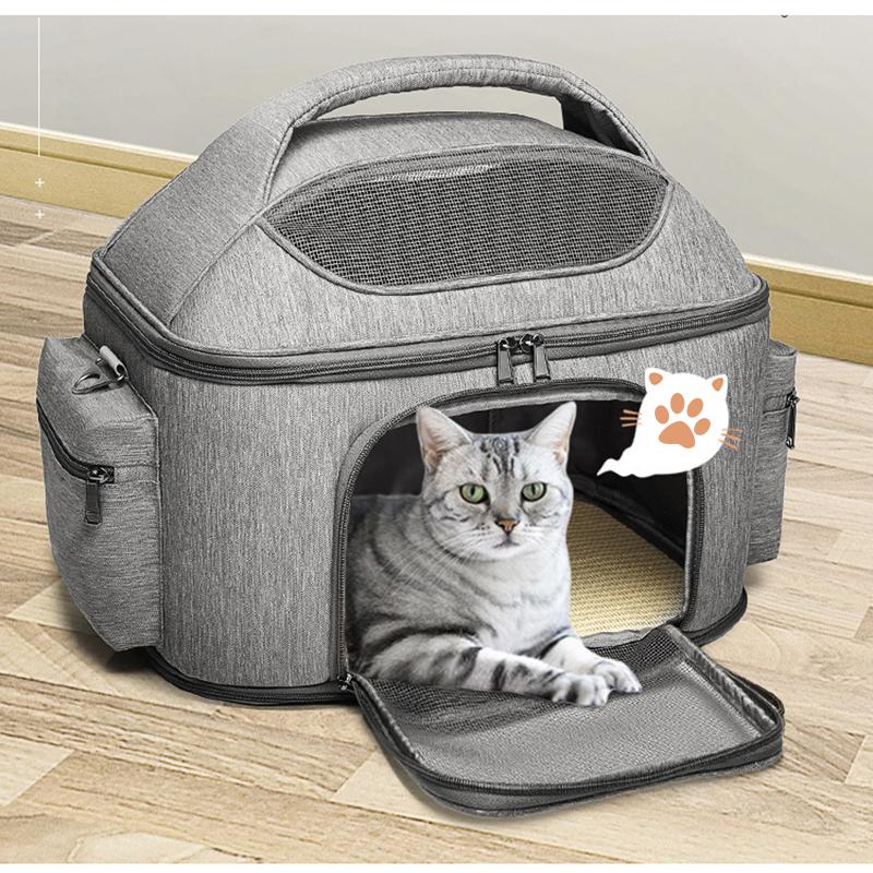 

Outdoor Pets Handbag Portable Dog Cat Carrier Bag Puppy Travel Foldable Shoulder Bag Mesh Backpack