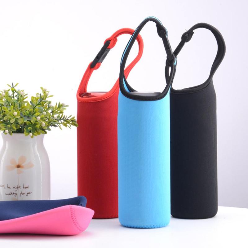 

Water Bottle Holder Cup Sleeve Portable Cooler Keep Warm Multi-Functional Decorative Buckle Breathable Hole Holder