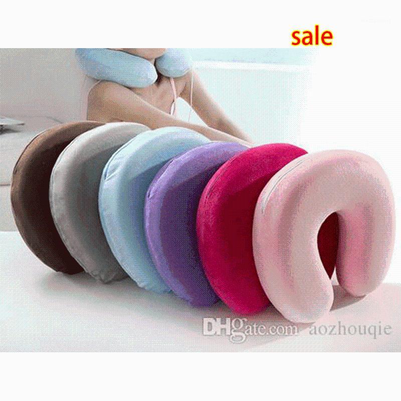 

Pillow Wholesale Memory Foam Neck U-Shape U Shaped Nursing Cushion Pillows Headrest Car Flight Travel Soft Pillows1