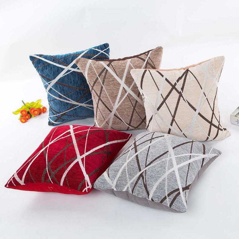 

Plush Pillow Sofa Waist Throw Cushion Cover Home Decor Cushion Cover Case Christmas For Sofa Case Pillows#40, Red