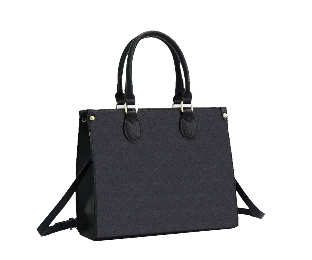 

Handbag Shoulder Bags M45855 Women Luxurys Designers Bags Casual Travel Ribbon Tote Bag PU Leather Fashion ShoulderBag's, Black leopard
