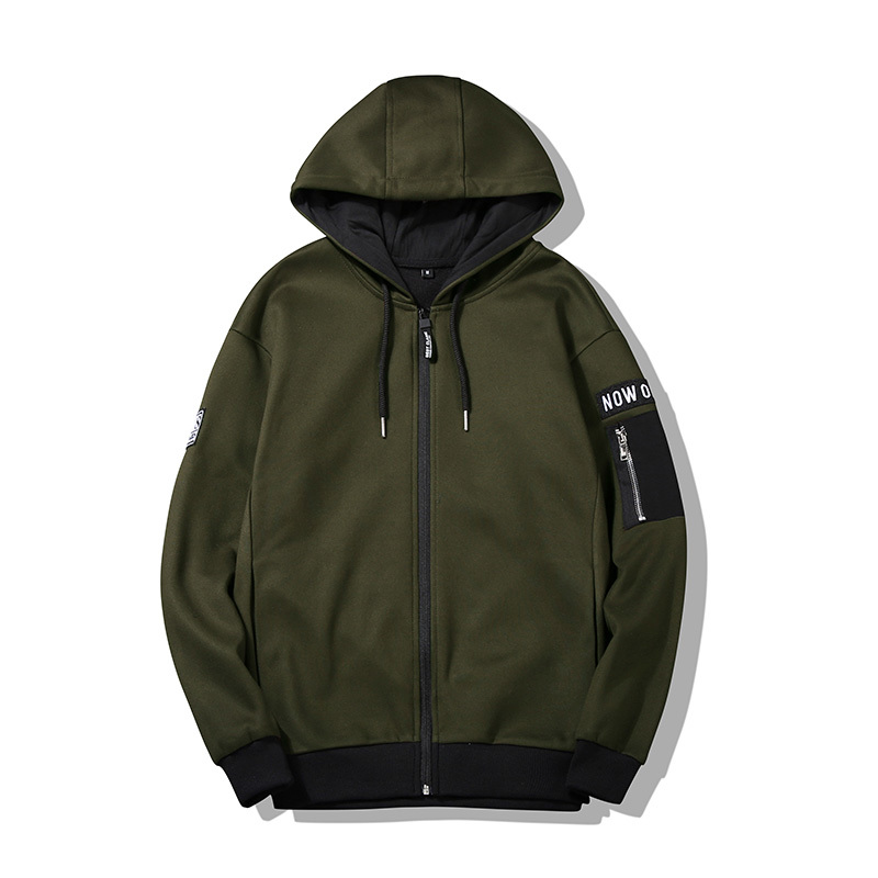 

2021 New Moletons Autumn Mens Men Coats with Hoodies Gross Cotton Coat Top Fashion K92 7UHR, Green.