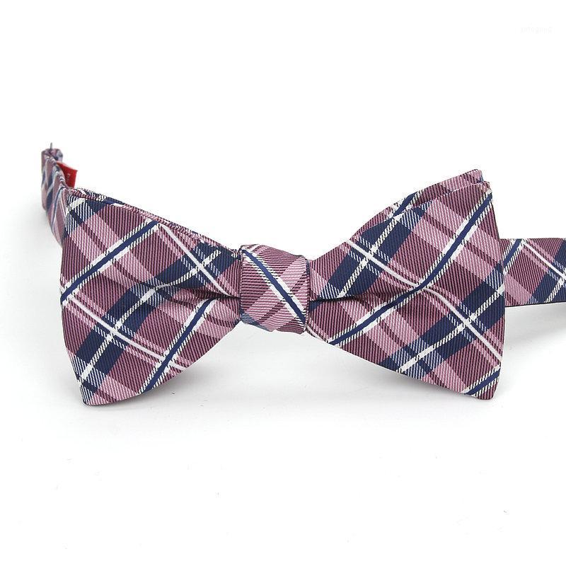 

Neck Ties Brand Fashion Men's Self Tie Bow Plaid Bowtie For Men Classic Jacquard Wedding Cravats Necktie Butterfly1