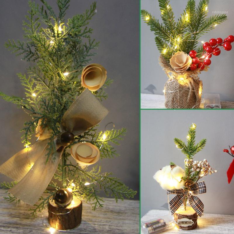 

Christmas tree happy new year 2019 party wooden christmas tree hanging ornaments artificial Decoration1