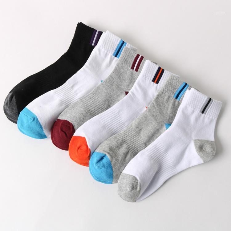 

Top Quality Student Hiking Camping Socks Men Cotton Cycling Socks Outdoor Sport Sweat-absorbent Deodorant1, Grey blue