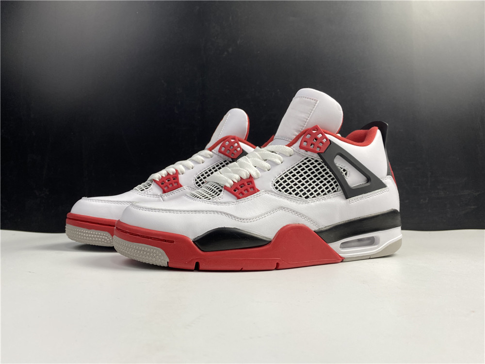 

New Men 4S Basketball Shoes 4 Fire Red Designer Luxury Trainers Athletic Shoes Sports Top Quality Sneakers With Box, As picture