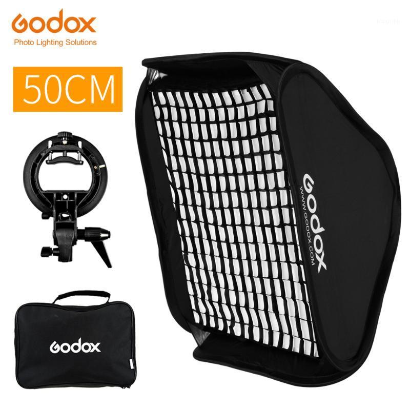 

Godox Ajustable Flash Softbox 20" * 20" 50 x 50cm + S type Bracket+Honeycomb Grid Mount Kit for Flash Speedlite Studio Shooting1