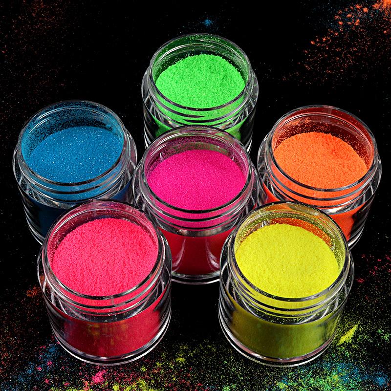 

Neon Glitter Ombre Nail Art Decorations Shiny Candy Sugar Powder For Nail Design UV Gel Polish Manicure Tips Neon Pigment Dust