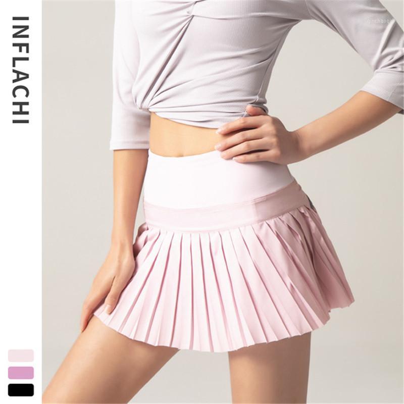 

Women' Gym Sports Fitness Jogging Yoga Active Skirt Shorts Pleated Tennis Golf Skirt Slim Abdomen Control Sports Yoga1, Black