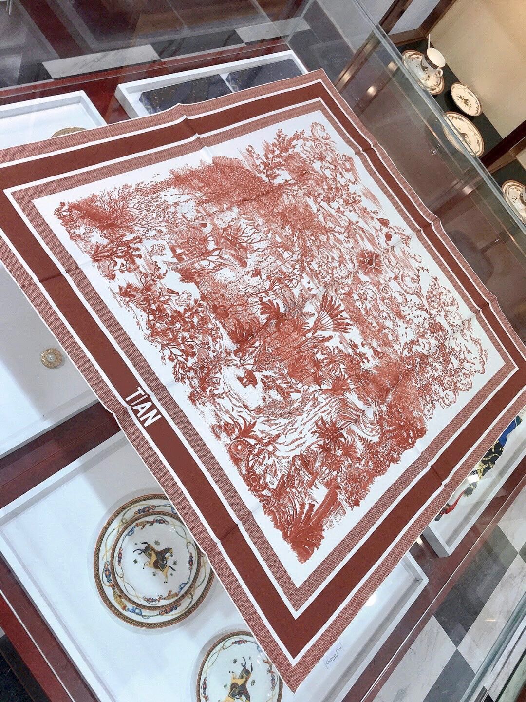 

Spring silk scarf women Letter shawl scarf fashion neck ring Christmas gift wholesale 90*90cm