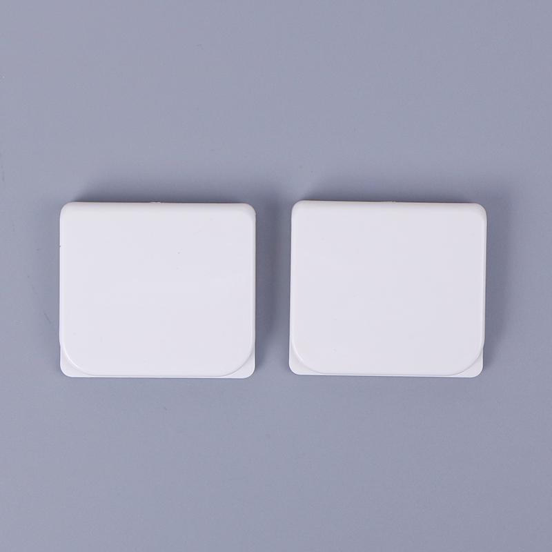 

2 PCS White Adhesive Fixation Shower Curtain Clamps U Shape Fixed Clip Household Bathroom