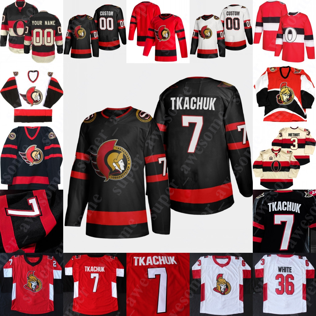 

Ottawa Senators Jersey Nikita Zaitsev Mike Reilly Rudolfs Balcers Austin Watson Erik Gudbranson Evgenii Dadonov Matthew Peca Josh Brown, Red 2021