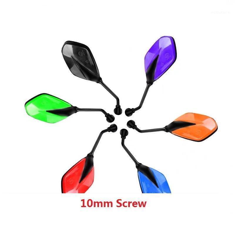 

Motorcycle Mirrors 10mm Screw Mirror 360Â° Rotated Adjust Back View Multicolor Rearview Moped Side Mini Size