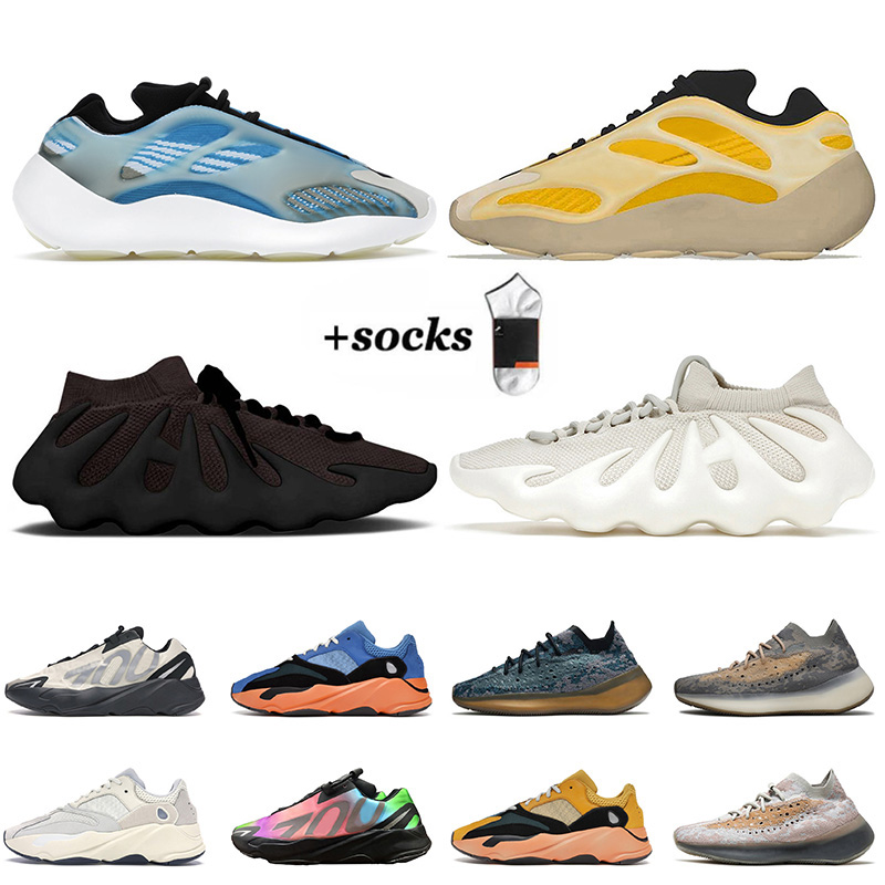 

Runner Jogging Sports 700s Running Shoes Mens Women 3M Reflective v2 v3 Wave Enflame Amber Alien Blue Static Covellite Kyanite Mist Clay OG