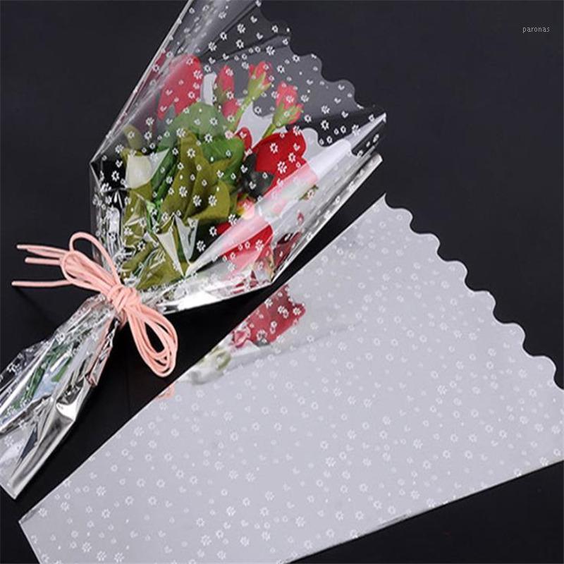 

Plum Point Silver Light Multibeam Flower Bag Bouquet Wrapping Paper Plastic OPP Bag Rose Flower Packaging Wedding Decoration1
