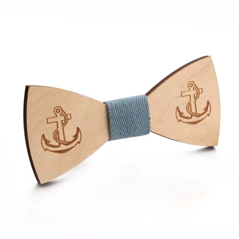 

1PC Hot Sale Delicate Wood Bow Tie Mens Wooden Bow Ties Party Business Butterfly Cravat Party Ties For Men Women Kids