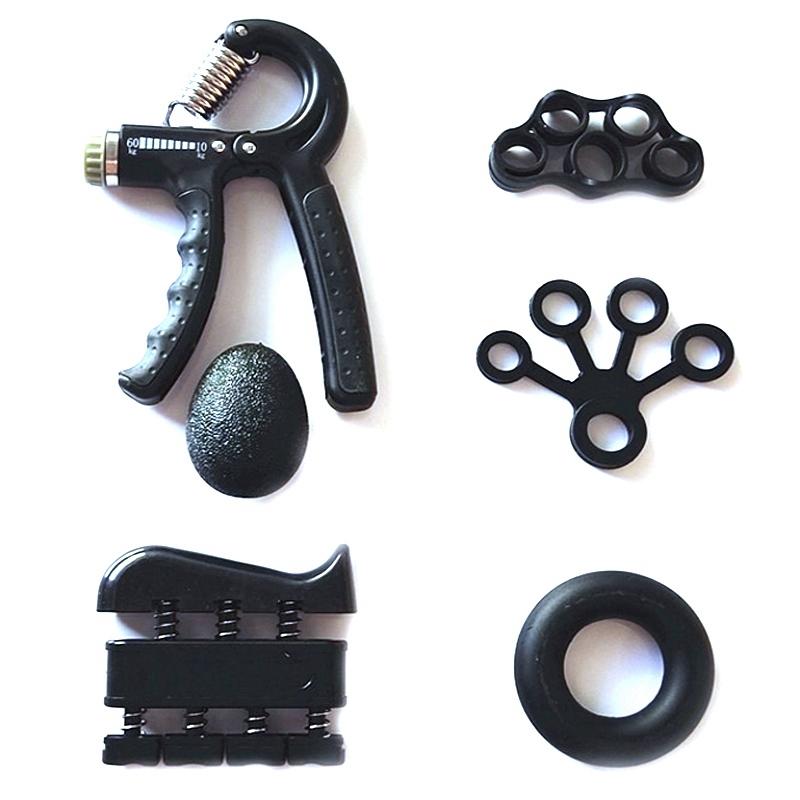 

6PCS Adjustable Hand Grip Grip Ball Finger Stretcher Silicone Fitness Equipment Set
