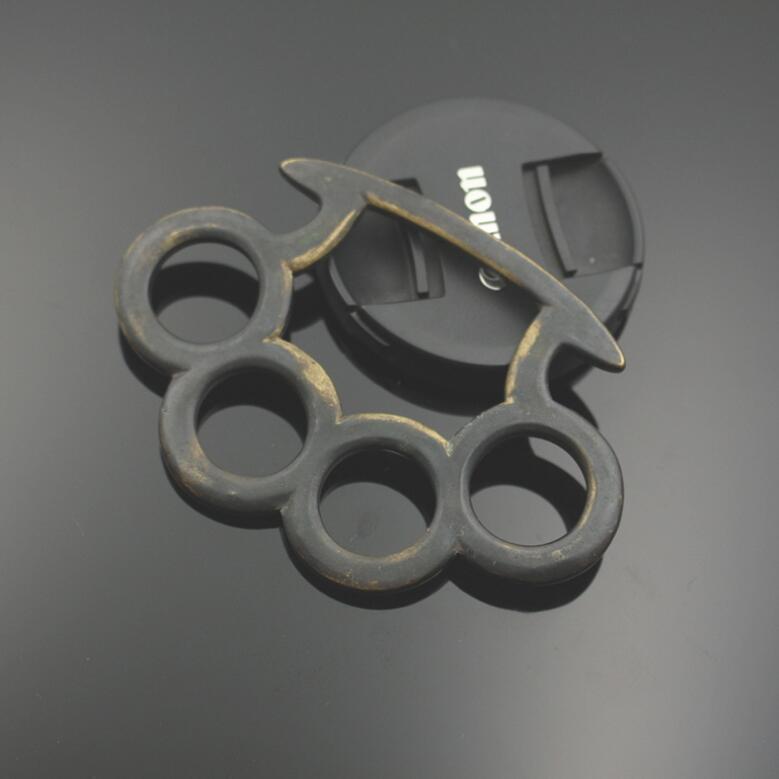 

10PCS thin steel single finger buckle hand buckle finger tiger self-defense finger tiger broken window hand buckle hand brace punch 11Pur464