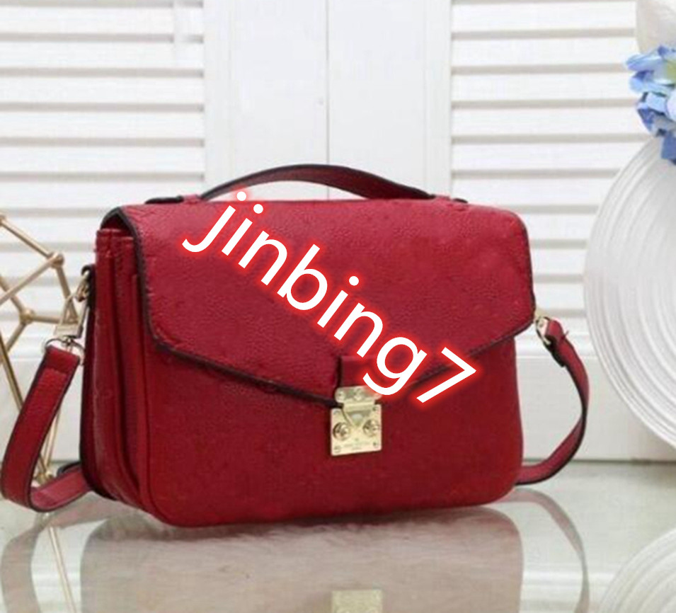 

Free shipping 2018 high quality genuine leather women's handbag pochette Metis shoulder bags crossbody bags messenger bagM40780 Fast ship
