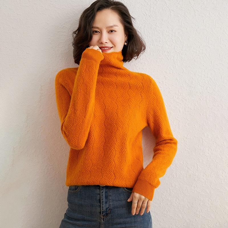 

High quality female blouse hot and soft 100% pure cashmere goat mesh heavy jumpers pullover 6 colour clothes, White