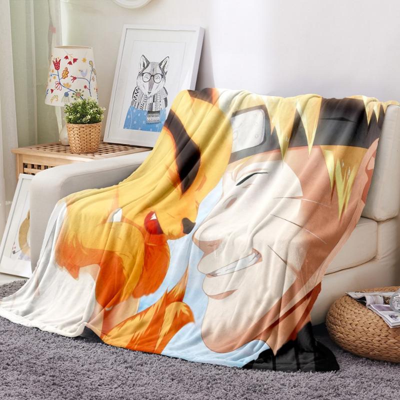 

Naruto Flannel Blanket 3D Print Cartoon Fleece Blanket Home Anime Throw Sofa Soft Fluffy For Kids Boys